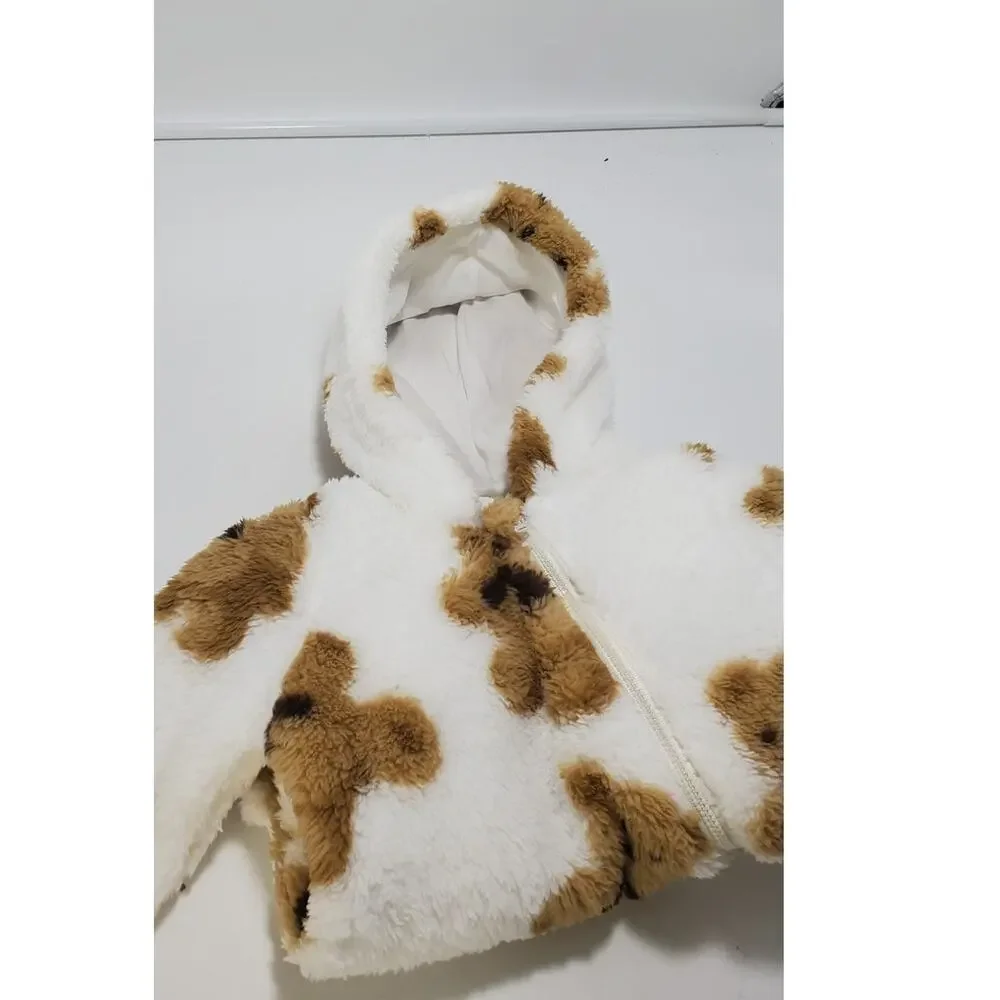 Miekisa Baby Girl/Unisex Playwear Bear Romper W/Hood 9-12 months **NEW** - Picture 2 of 3